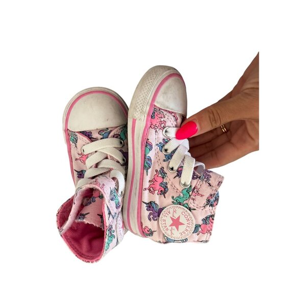 CONVERSE My Little Pony Toddler Hi Top Shoes Size 6 - Picture 10 of 10